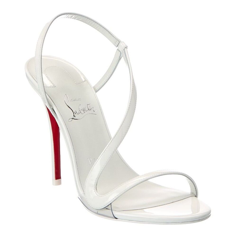 Christian Louboutin Rosa Z 100 Patent Sandal, White